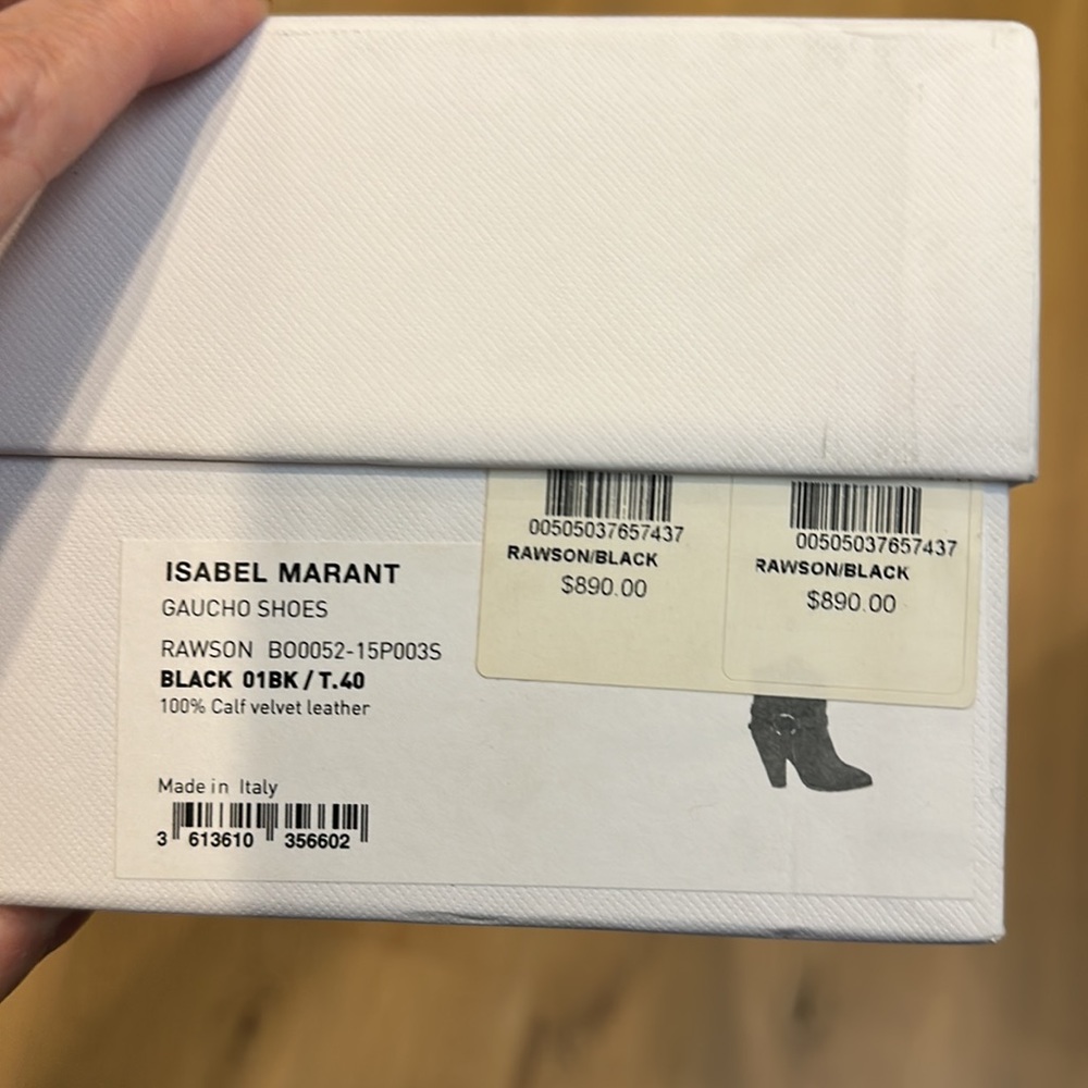 Isabel Marant Rawson Black Suede Ankle Boot - Picture 10 of 10